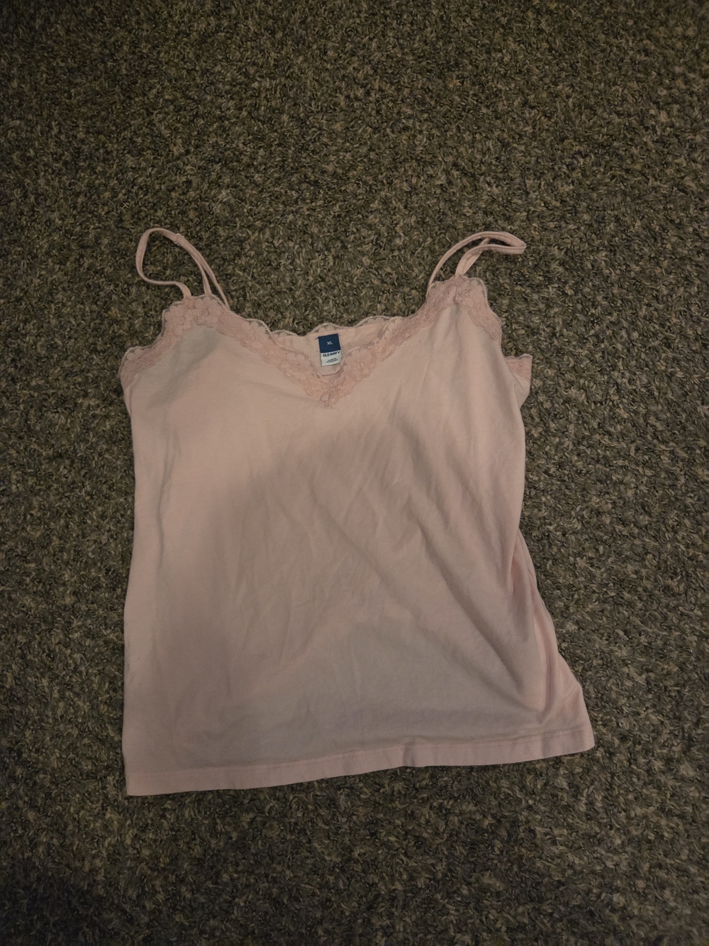 Light Pink Lace-Trim Camisole Top - Unbranded